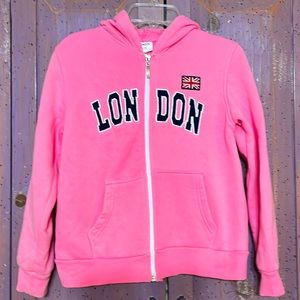 NWOT Authentic pink London hoodie